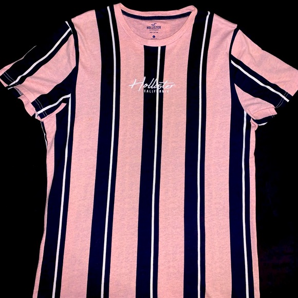 Hollister Other - Pink and Black striped Large Hollister T-shirt